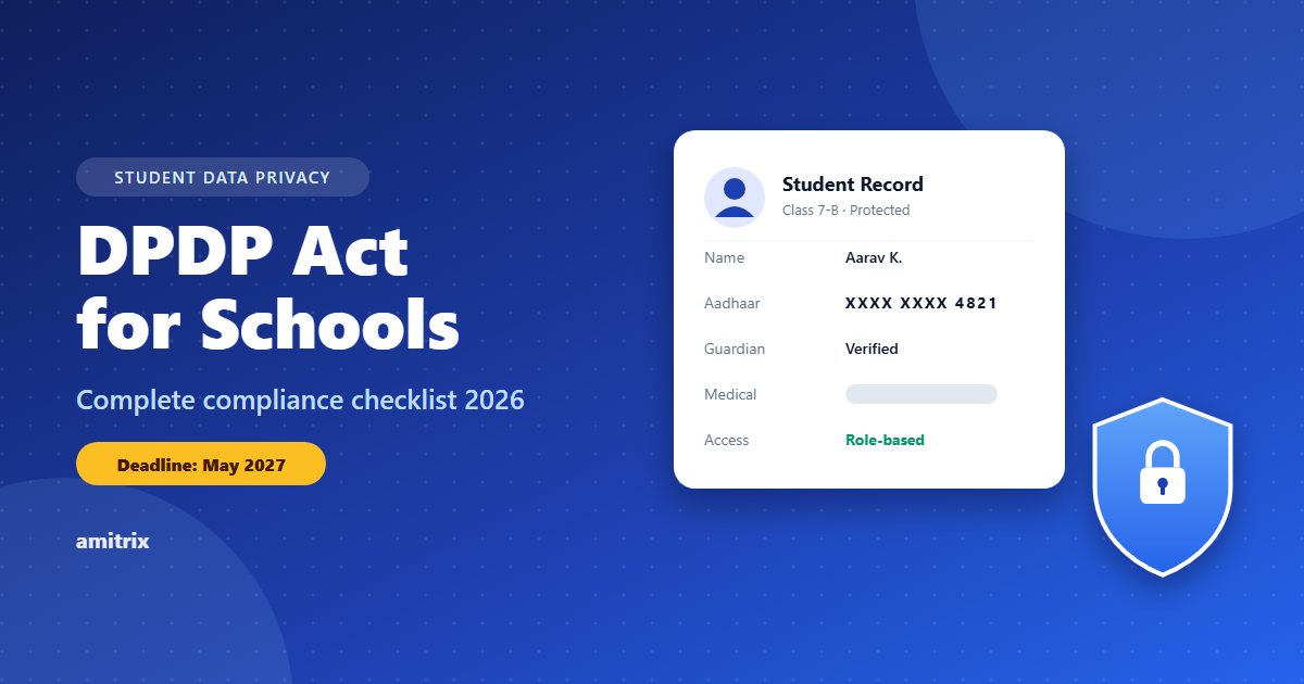 DPDP Act for Schools - Complete Compliance Checklist 2026